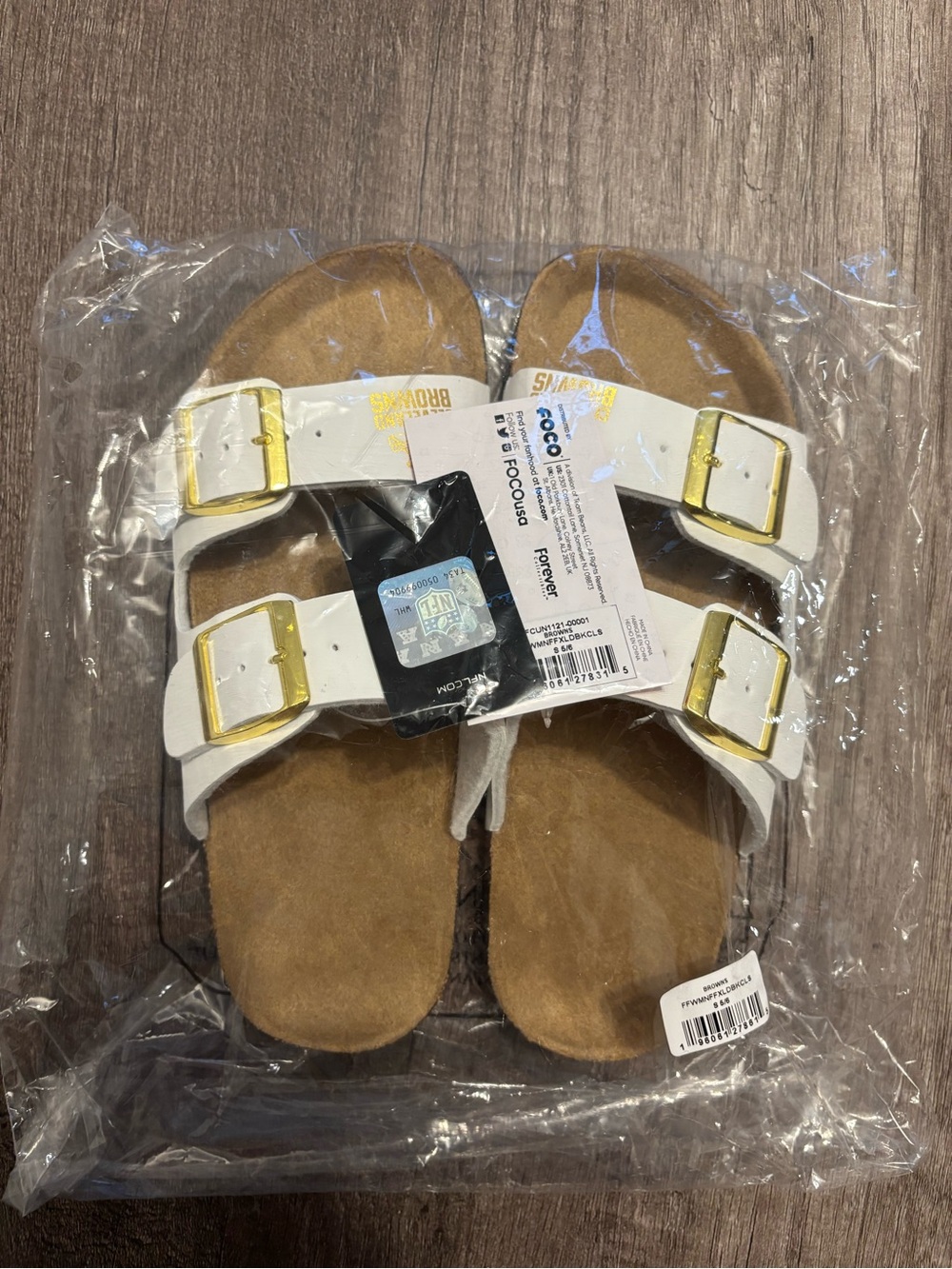 FOCO Cleveland Browns NFL Sandals